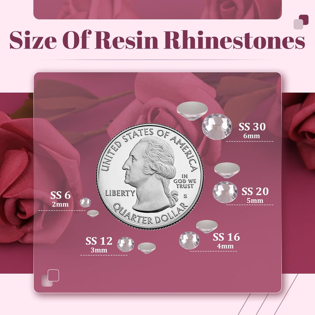 Various crafts decorated with BELLEBOOST clear resin rhinestones