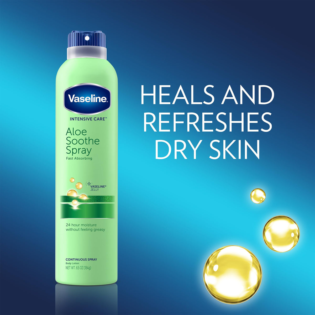 Vaseline Aloe Soothe Spray Moisturizer with lip balm stick