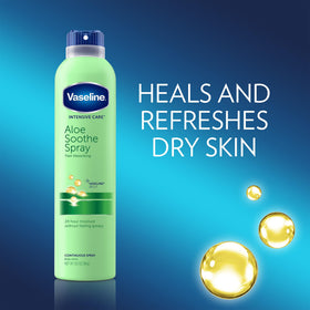 Vaseline Aloe Soothe Spray Moisturizer with lip balm stick