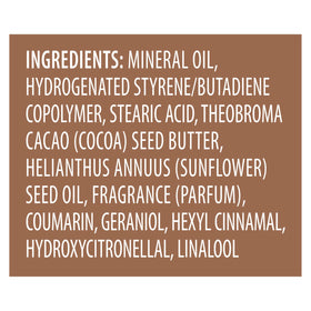 Vaseline Cocoa Radiant Body Gel Oil 12 oz texture on skin