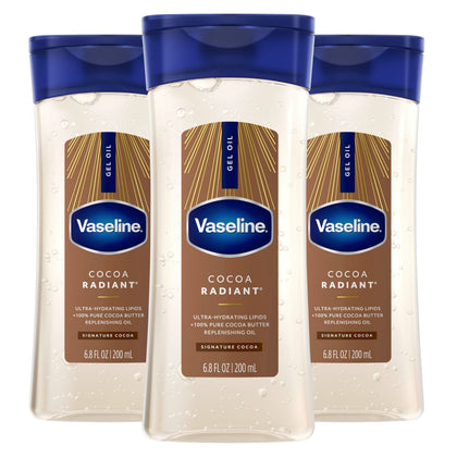 Vaseline Cocoa Radiant Body Oil 6.8 fl oz front view