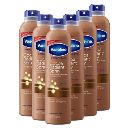 Vaseline Cocoa Radiant Spray Moisturiser 6.5oz front view