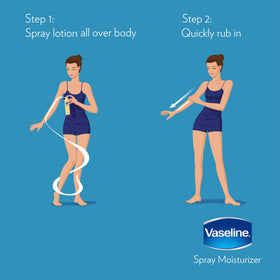 Vaseline Intensive Care Aloe Soothe Spray Lotion 6.5 Oz lifestyle application