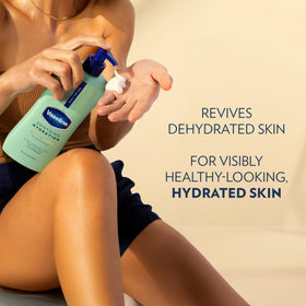 Vaseline Intensive Care Body Lotion application on skin