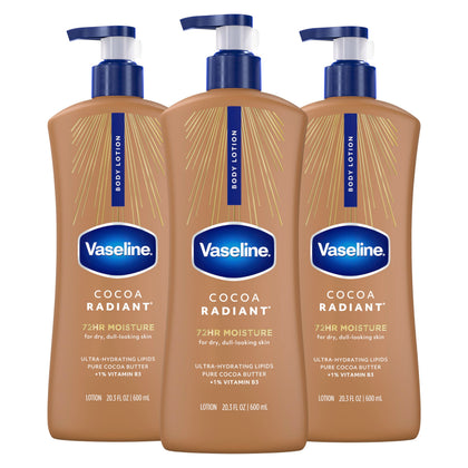 Vaseline Intensive Care Cocoa Radiant Body Lotion 20.3 Oz front view