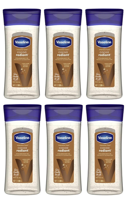 Vaseline Intensive Care Cocoa Radiant Gel Oil 6.8 fl oz front view