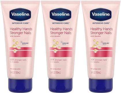 Vaseline Intensive Care Healthy Hands Stronger Nails Lotion 100ml tube front view