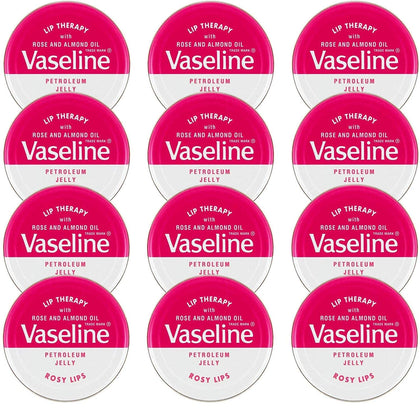 Vaseline Lip Balm Rosy Lips 20g tin front view