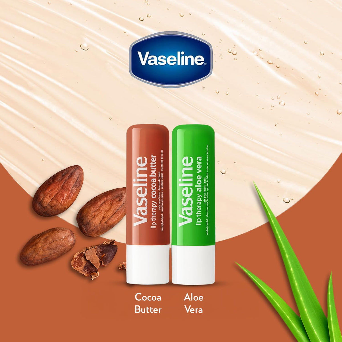 Vaseline Lip Therapy 4-Pack packaging front view