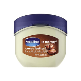 Vaseline Lip Therapy Cocoa Butter close-up of ingredients