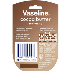 Vaseline Lip Therapy Cocoa Butter jar close-up