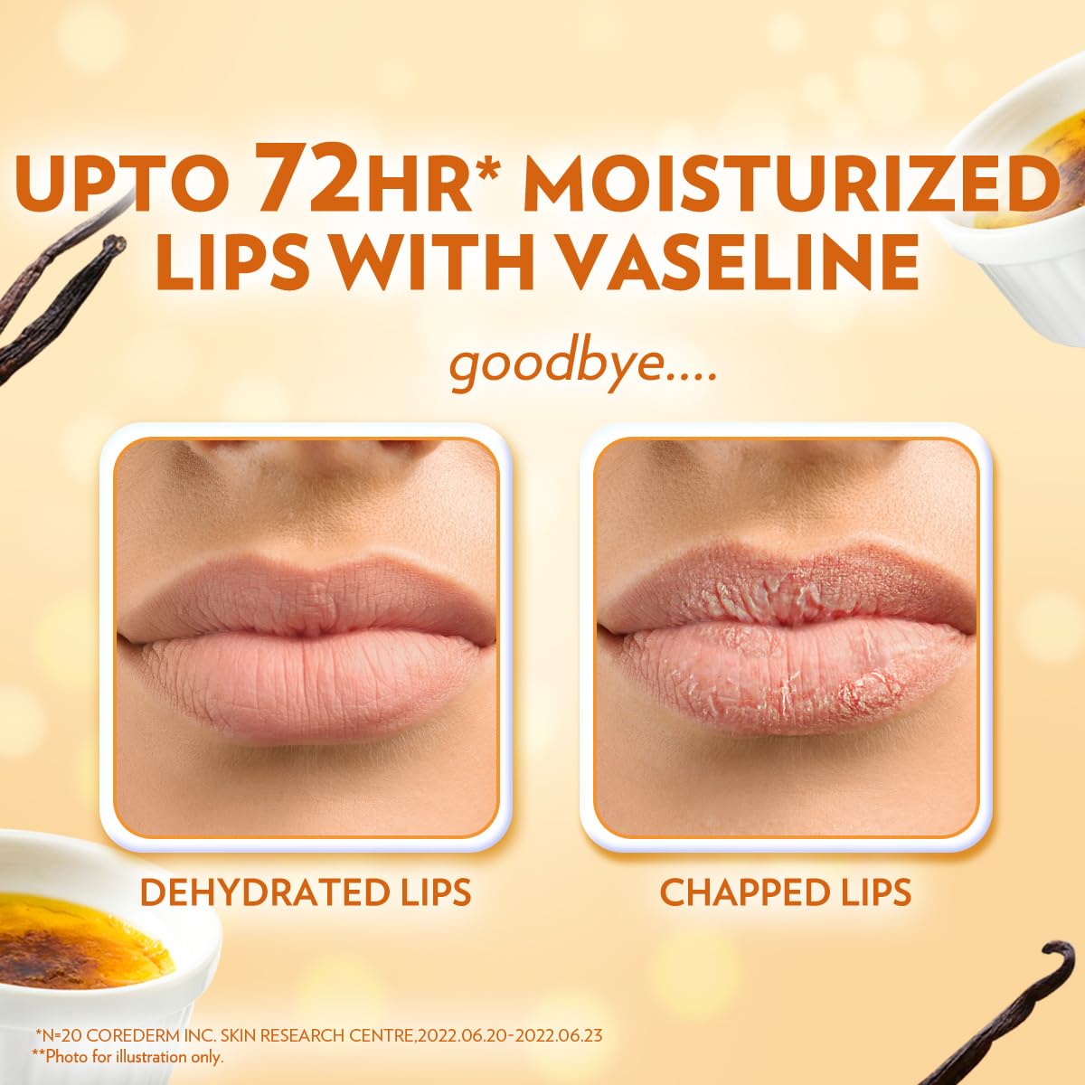 Vaseline Lip Therapy Creme Brulee 25g in a handbag