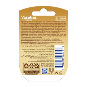 Vaseline Lip Therapy Creme Brulee 25g texture close-up