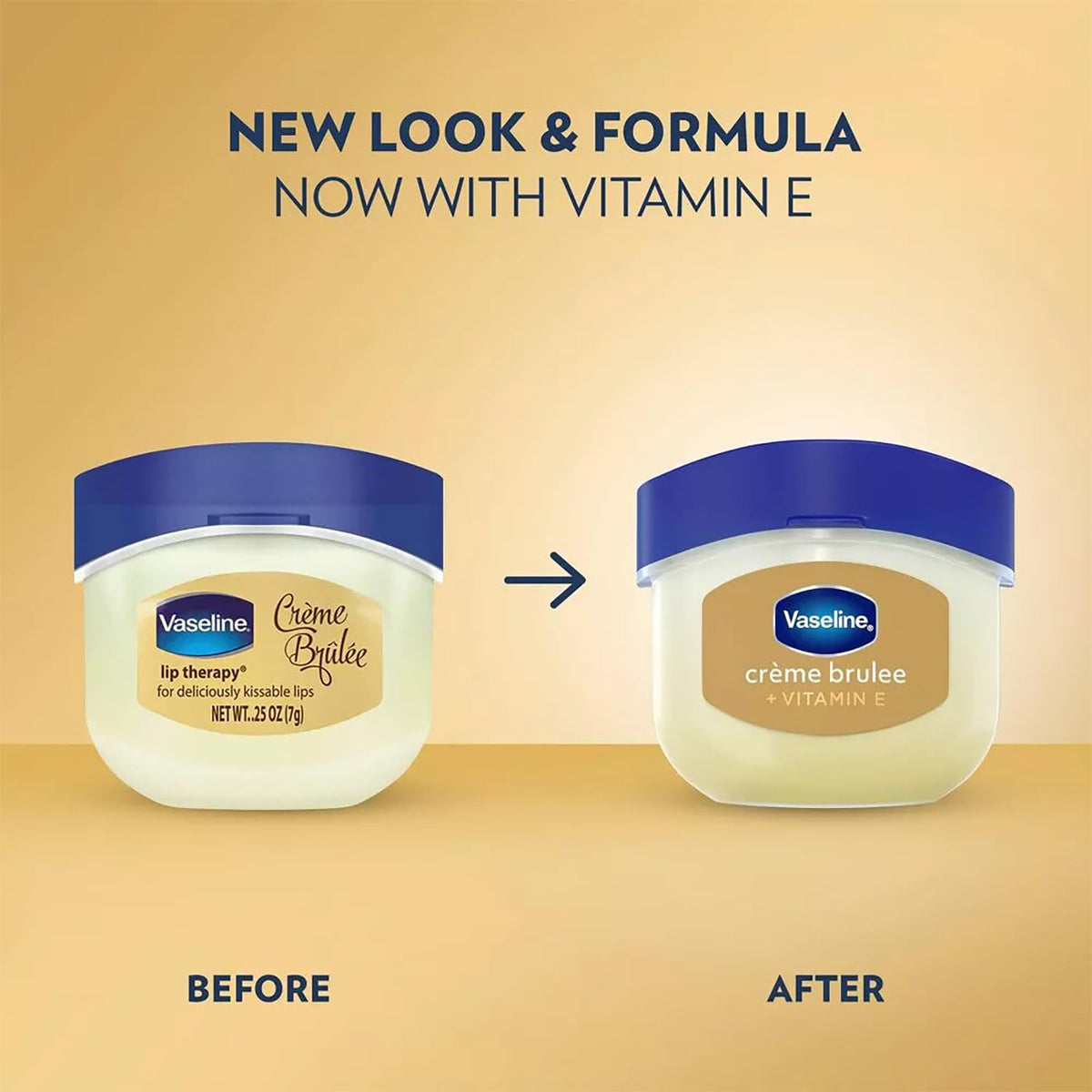 Vaseline Lip Therapy Creme Brulee Mini jar in a pocket