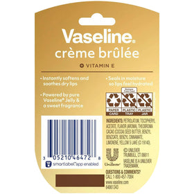 Vaseline Lip Therapy Creme Brulee Mini jar showing texture