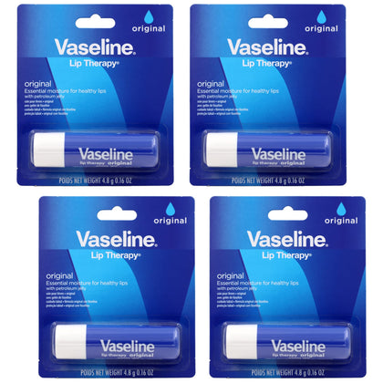 Vaseline Lip Therapy Original 4-pack front view