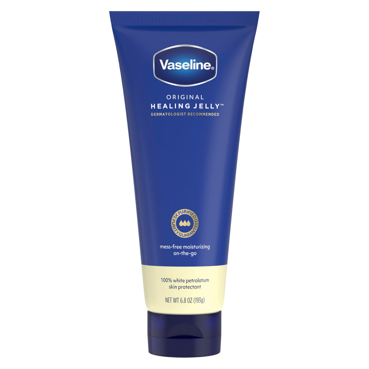 Vaseline Original Healing Jelly 6.8 OZ tube front view