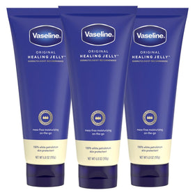 Vaseline Original Healing Jelly Tube 3 Pack front view