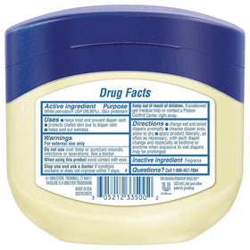Vaseline Petroleum Jelly Baby 4 Count jars on a nursery shelf