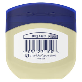 Vaseline Petroleum Jelly Original 1.75 oz jar back view