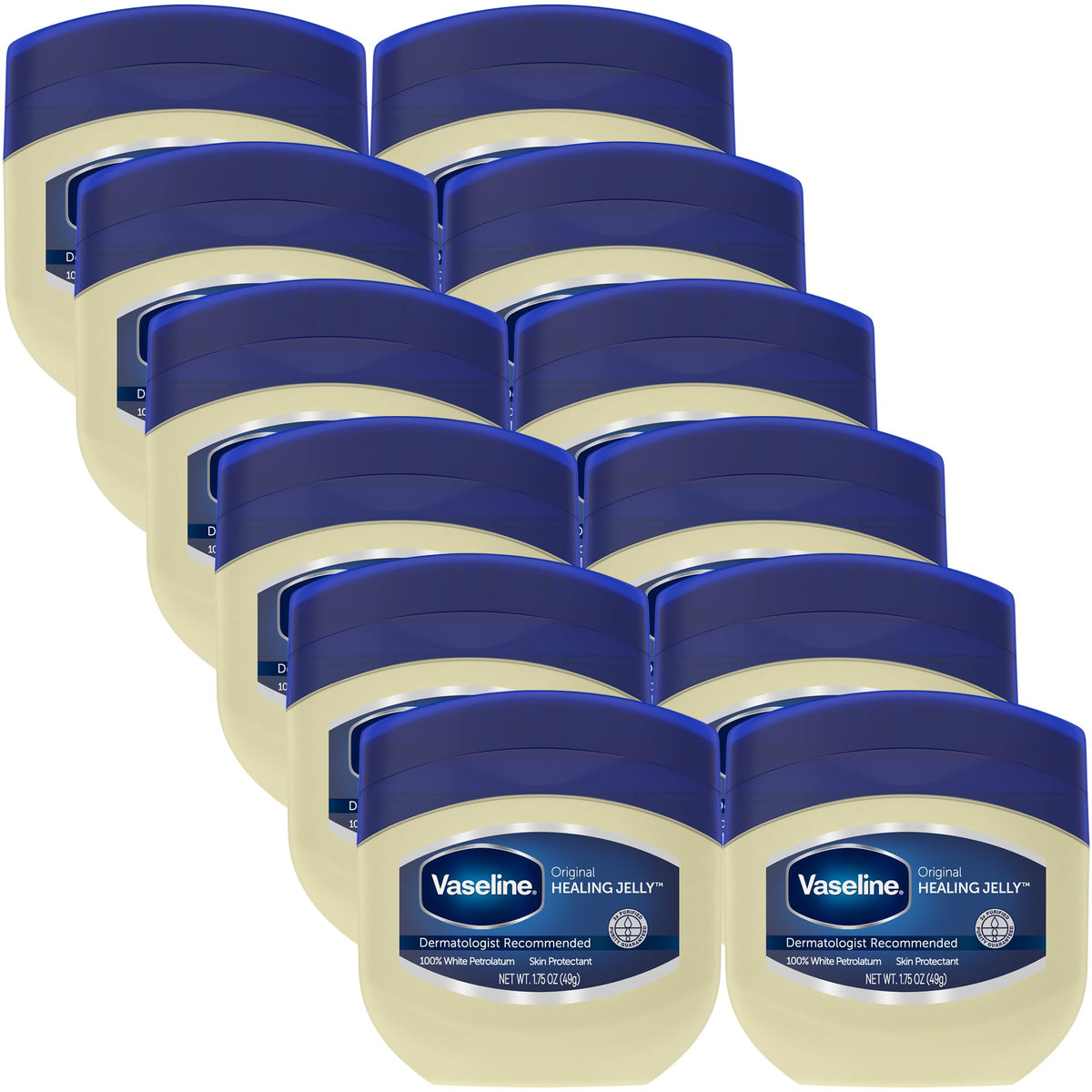 Vaseline Petroleum Jelly Original 1.75 oz jar front view