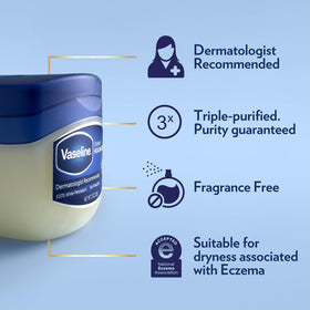 Vaseline Petroleum Jelly Original 1.75 oz jar side view