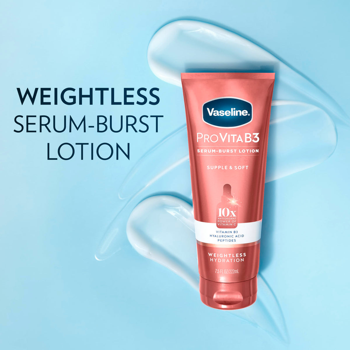 Vaseline Pro VitaB3 Serum Burst Lotion 7.5 fl oz back view