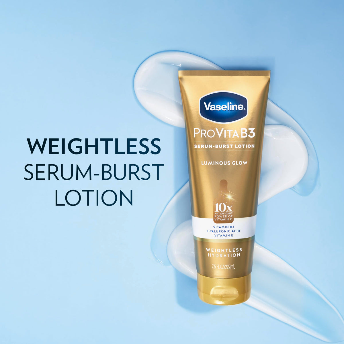 Vaseline Pro VitaB3 Serum Burst Lotion texture close-up