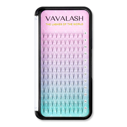 VAVALASH 5D Premade Fans Russian Volume Lash Extensions tray front view