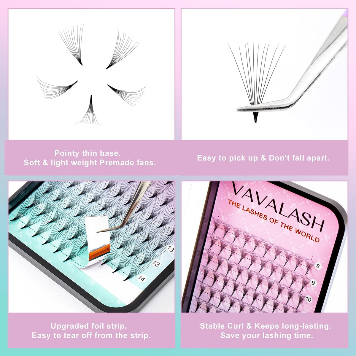 VAVALASH Eyelash Extensions 10D in packaging