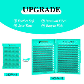 VAVALASH eyelash extensions box showing mixed lengths 8-15mm