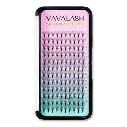VAVALASH eyelash extensions tray with premade fans
