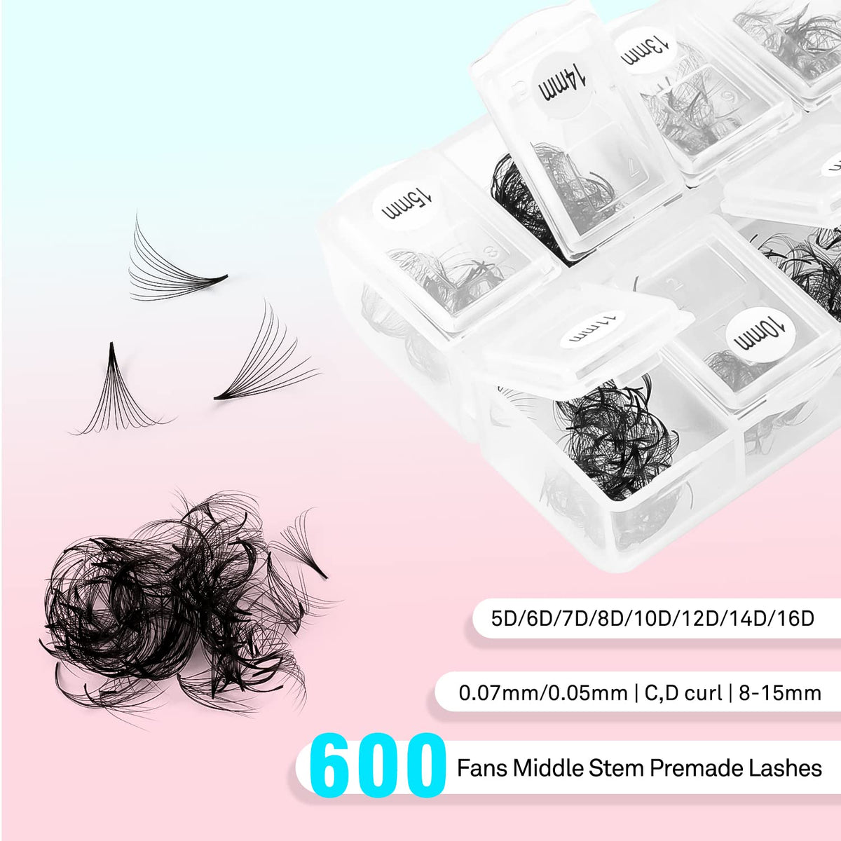VAVALASH premade lash extensions showing ultra-thin base