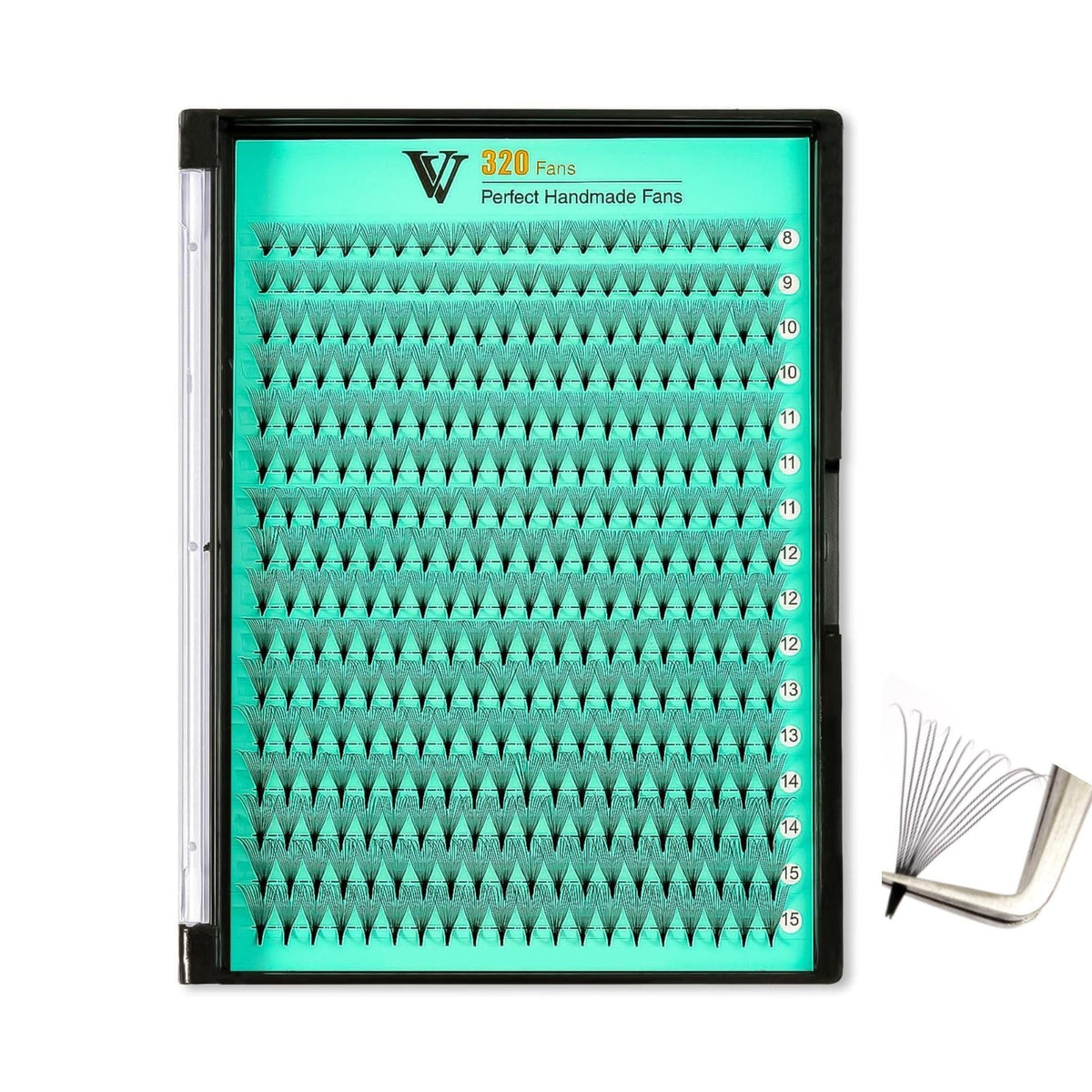 VAVALASH Premade Volume Fans Eyelash Extensions tray with 320 fans