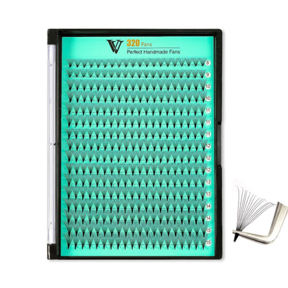 VAVALASH Premade Volume Fans Eyelash Extensions tray with 320 fans