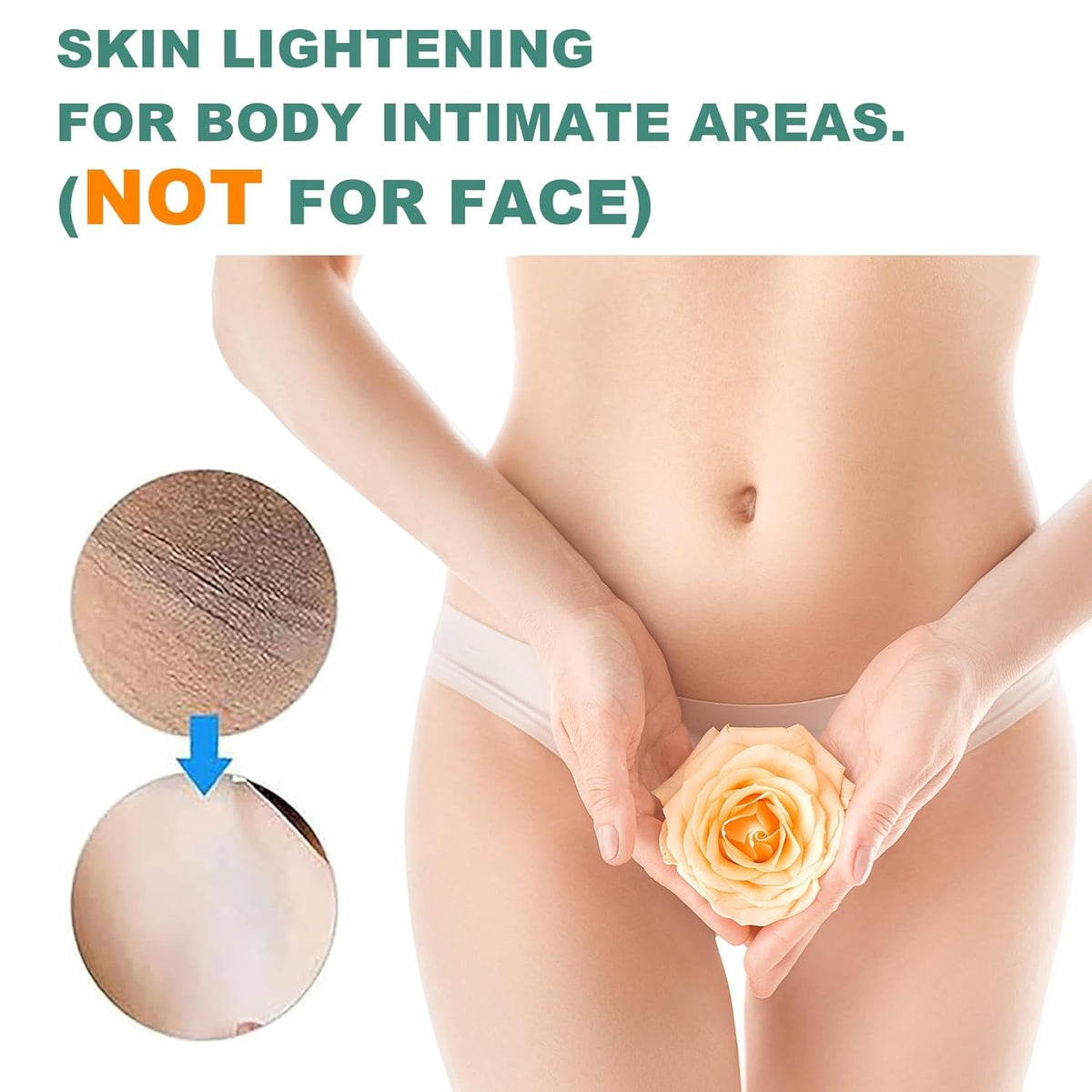 Vcetree Skin Bleaching Cream application on skin
