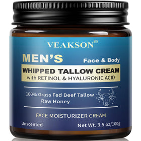 Veakson Men's Beef Tallow Skin Care Cream front view