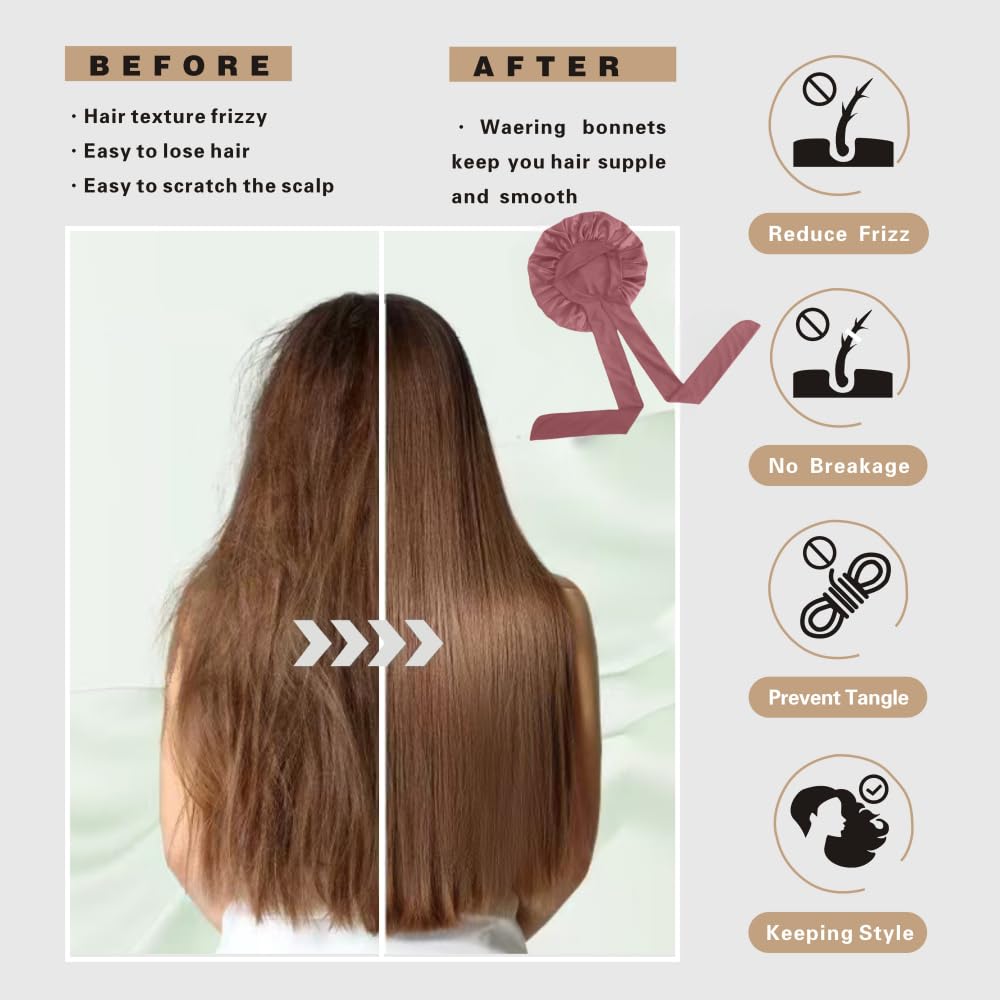 VECIIR Silk Bonnet packaging with product details