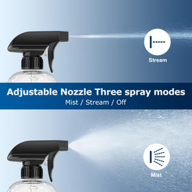 Veco 360° spray bottle demonstrating steady stream mode