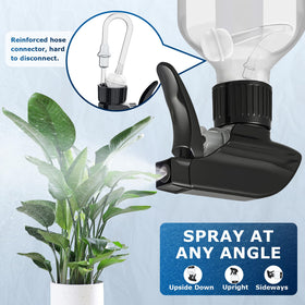 Veco 360° spray bottle side view showing foldable funnel