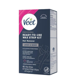 Veet wax strips with shea butter and acai fragrance description