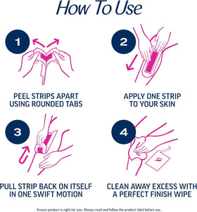 Veet wax strips with shea butter ingredients