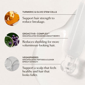 VEGAMOUR GRO+ Advanced Hair Serum with dropper open