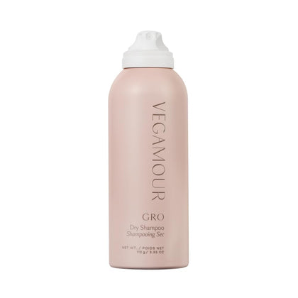 VEGAMOUR GRO Dry Shampoo 150g front view with citrus scent label