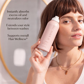 VEGAMOUR GRO Dry Shampoo 150g lifestyle scene of application