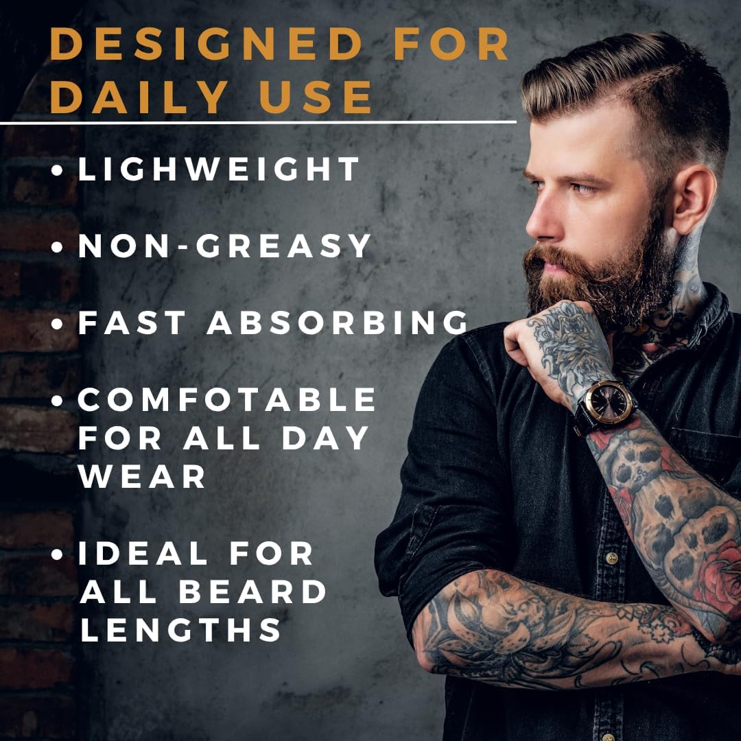 Veien Beard Oil 2oz surrounded by natural ingredients