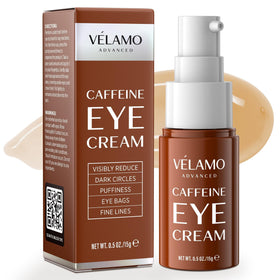 VELAMO ADVANCED Caffeine Eye Cream front view with packaging