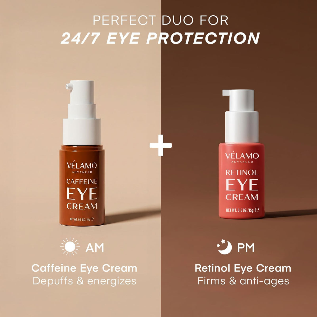 VELAMO ADVANCED Caffeine Eye Cream lifestyle scene