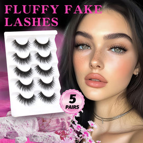 Veleasha 5D Faux Mink False Eyelashes side view