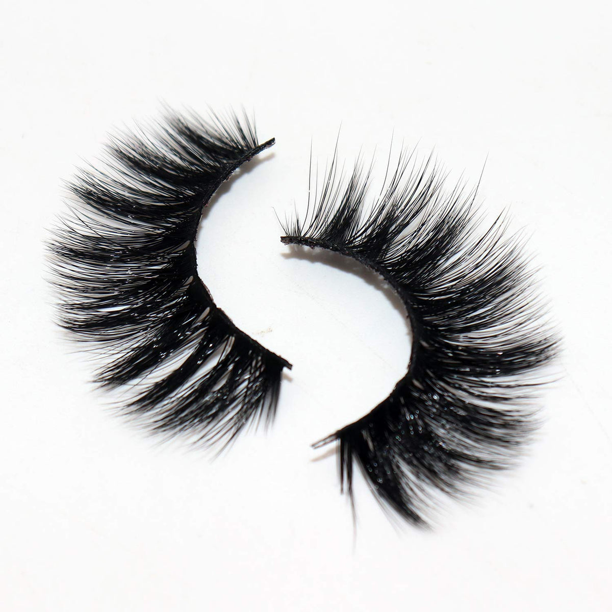 Veleasha 5D Faux Mink False Eyelashes side view highlighting lash band